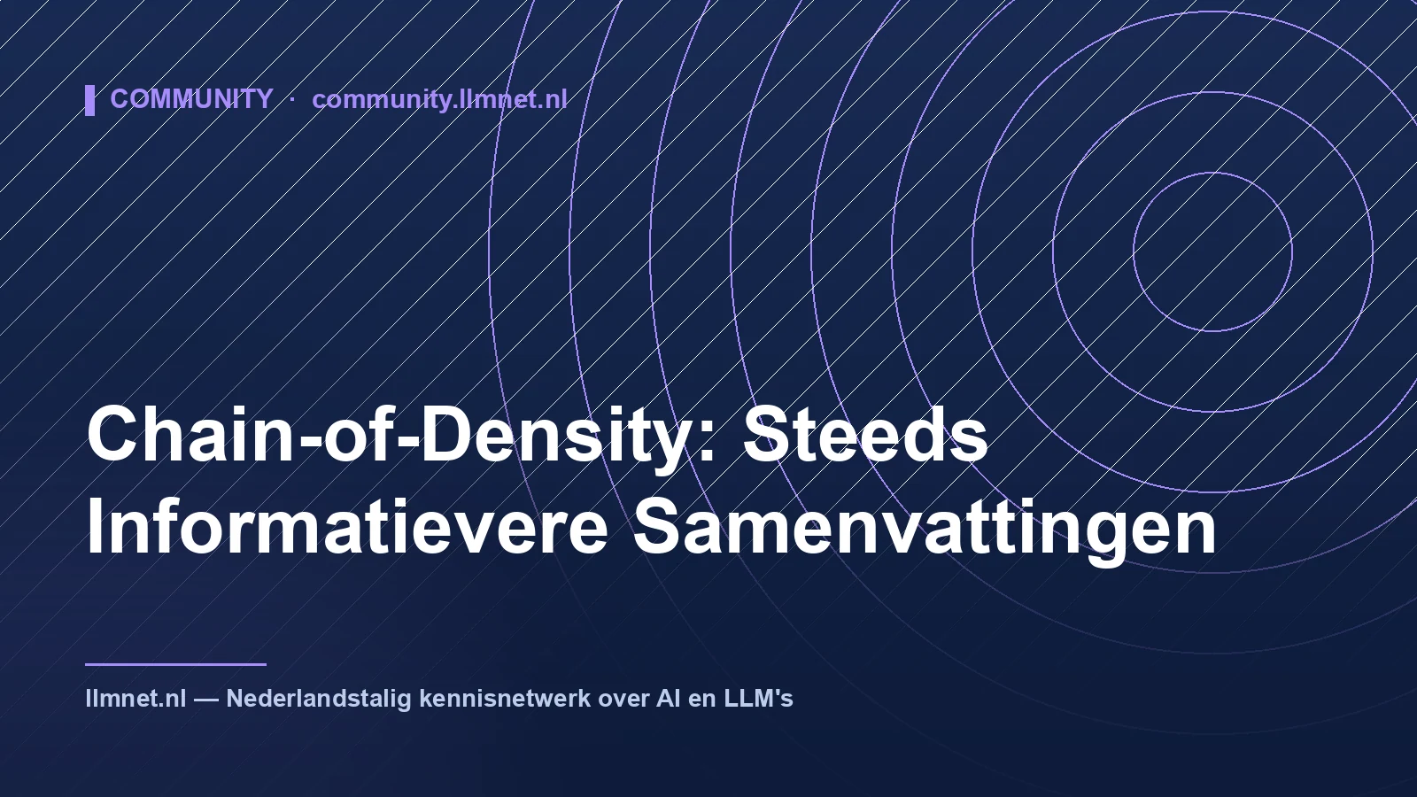 Chain-of-Density: Maximale Informatiedichtheid