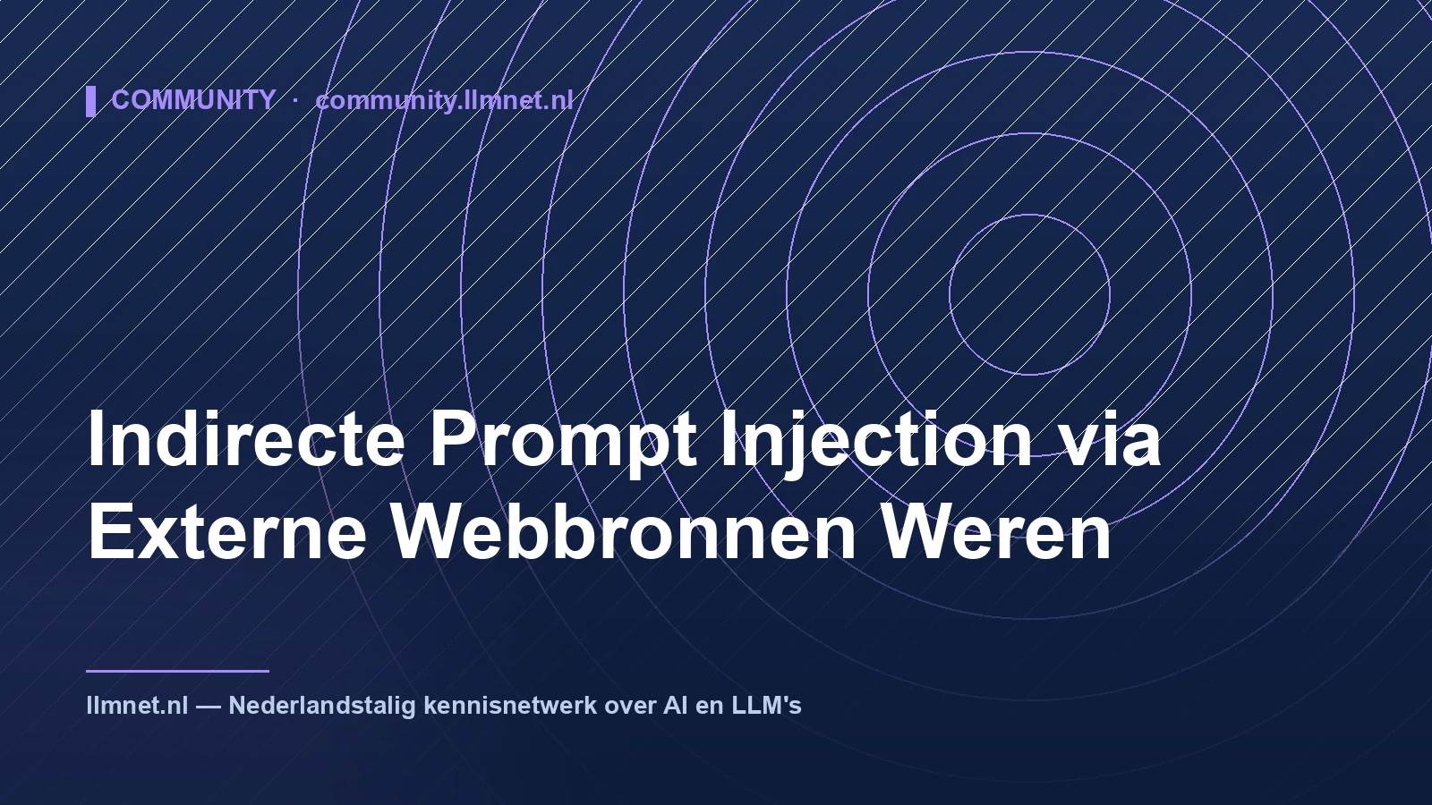 Indirecte Prompt Injection via Webbronnen Weren
